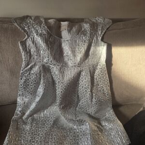 MICHAEL Michael Kors Silver Textured Metallic Mini Dress